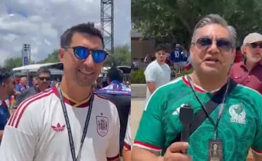 Aficionados mexicanos y españoles se unen por un mismo deseo / Fotos: Miguel Flores Pineda - EL UNIVERSAL