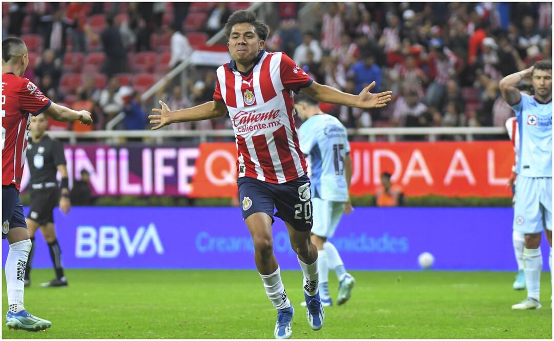 Jonathan Padilla festejando el gol ante Cruz Azul / FOTO: Imago7