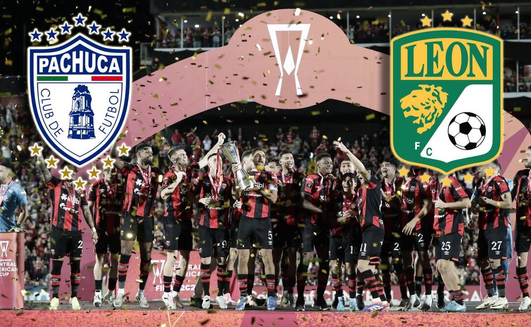 Jugadores de Alajuelense levantan la Copa Centroamericana de Clubes de la Concacaf tras vencer a Estelí. FOTO: EFE