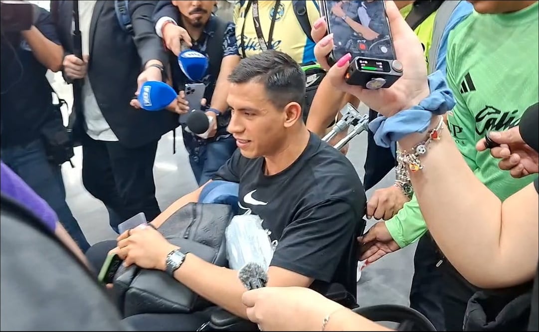 Así fue el recibimiento que tuvo Luis Ángel Malagón a su regreso a la CDMX luego de su operación en Guadalajara. FOTO: Sebastián García