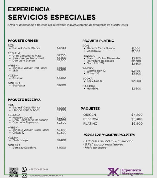 Precios de bebidas en el estadio Azteca Foto: Capturas