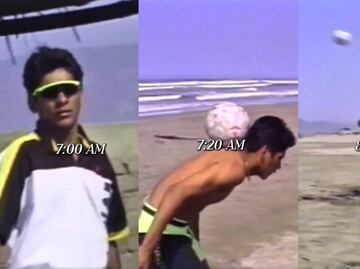 Jorge Campos se unió a la tendencia de redes sociales y presumió su rutina matutina