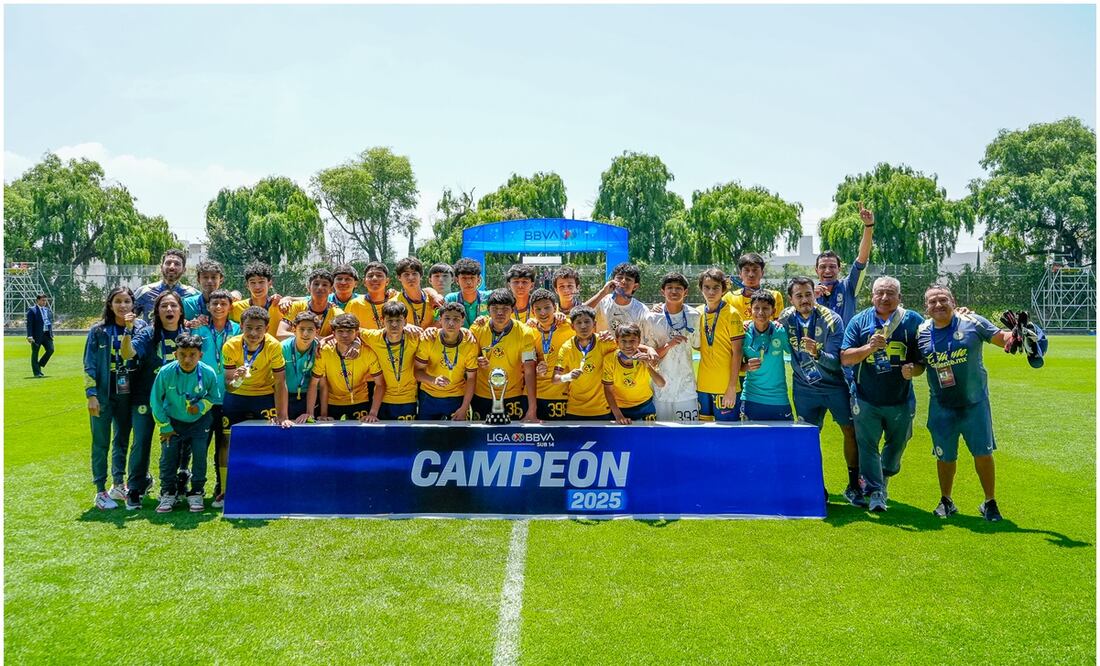 América campeón sub 14 Foto: Liga BBVA MX
