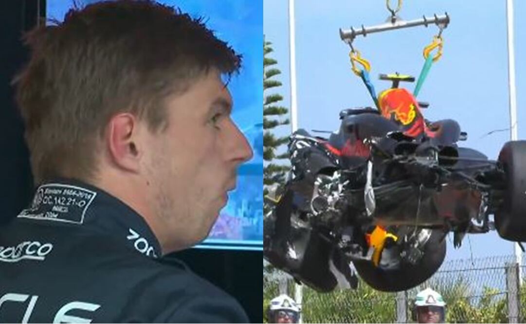 Así fue la reacción de Max Verstappen, tras el aparatoso accidente de Checo Pérez en el Gran Premio de Mónaco - Foto: Especial