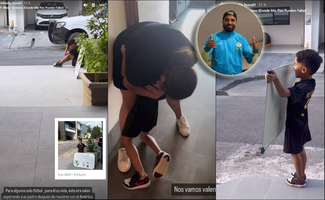 Así reaccionó el hijo de Rodrigo Aguirre tras su llegada al América. FOTO: @mikaela_huvatt