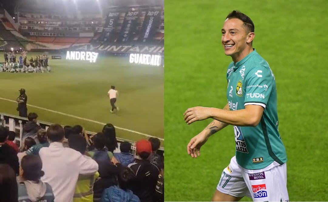 Aficionado "burla" la seguridad de León para tomarse una foto con Andrés Guardado - Foto: Especial