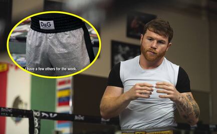 Saúl “Canelo” Álvarez entrena con shorts de cristales de Swarovski