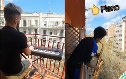 Serenata en plena cuarentena de coronavirus en España