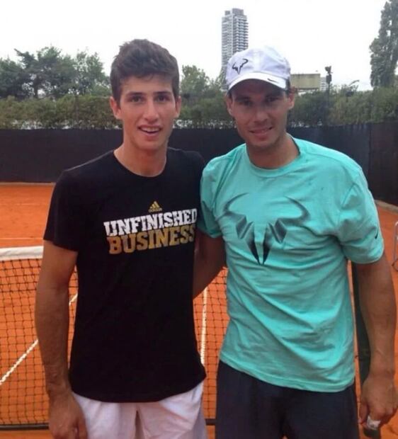 Pedro Cachin cayó ante Rafael Nadal en el Masters 1000 de Madrid. Fuente:  Instagram @pecachin