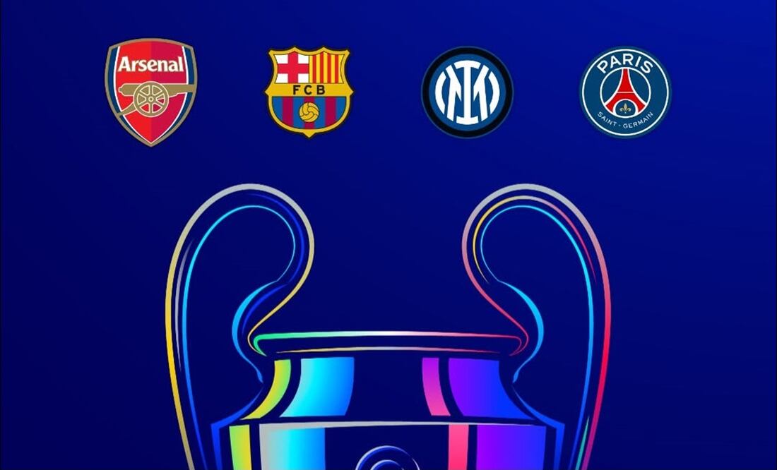 Así se jugarán las Semifinales de la UEFA Champions League. FOTO: @championsleague