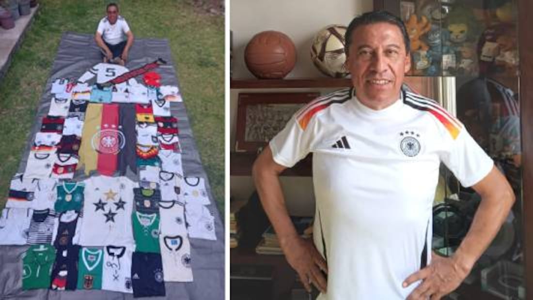 Ricardo Salazar es un fiel admirador de la selección de Alemania. Foto: Especial
