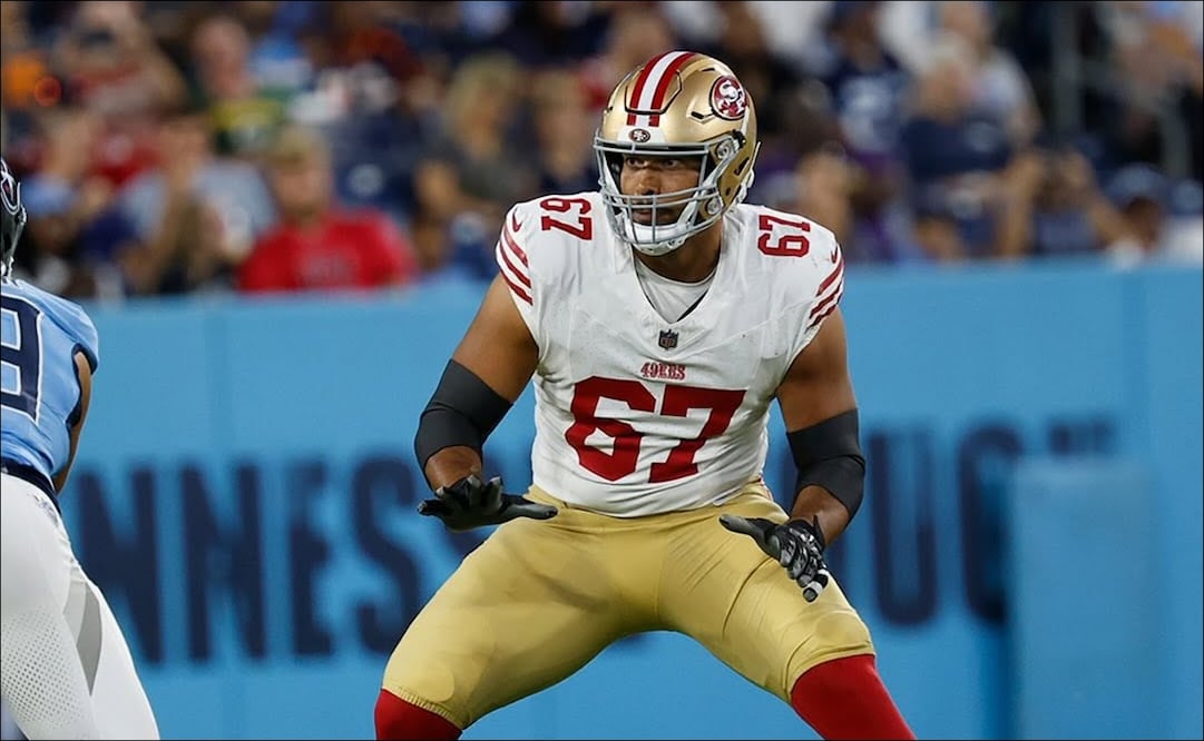 Isaac Alarcón, durante un partido con los 49ers de San Francisco. FOTO: Especial