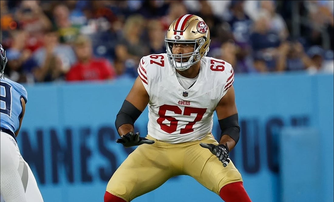 Isaac Alarcón, durante un partido con los 49ers de San Francisco. FOTO: Especial