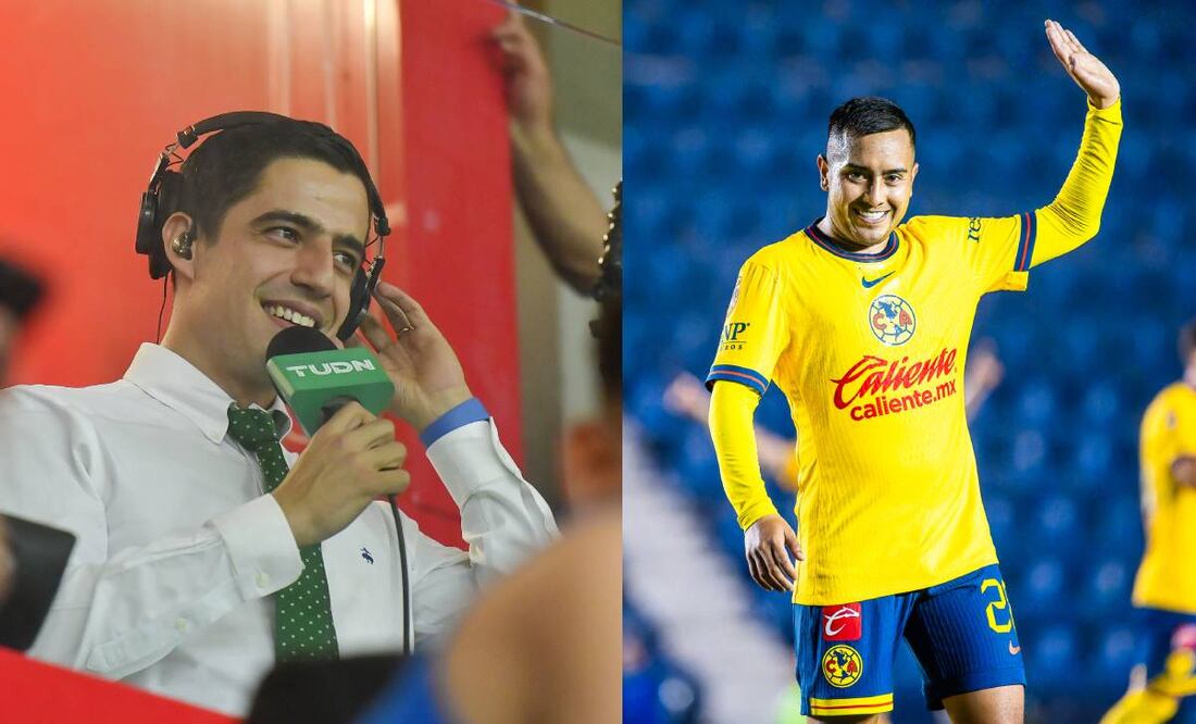 Andrés Vaca lanzó un comentario en doble sentido durante el partido entre América y Atlas. Foto: Imago7