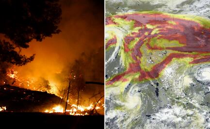 NASA: Fotos de los incendios y huracanes en EU desde el espacio