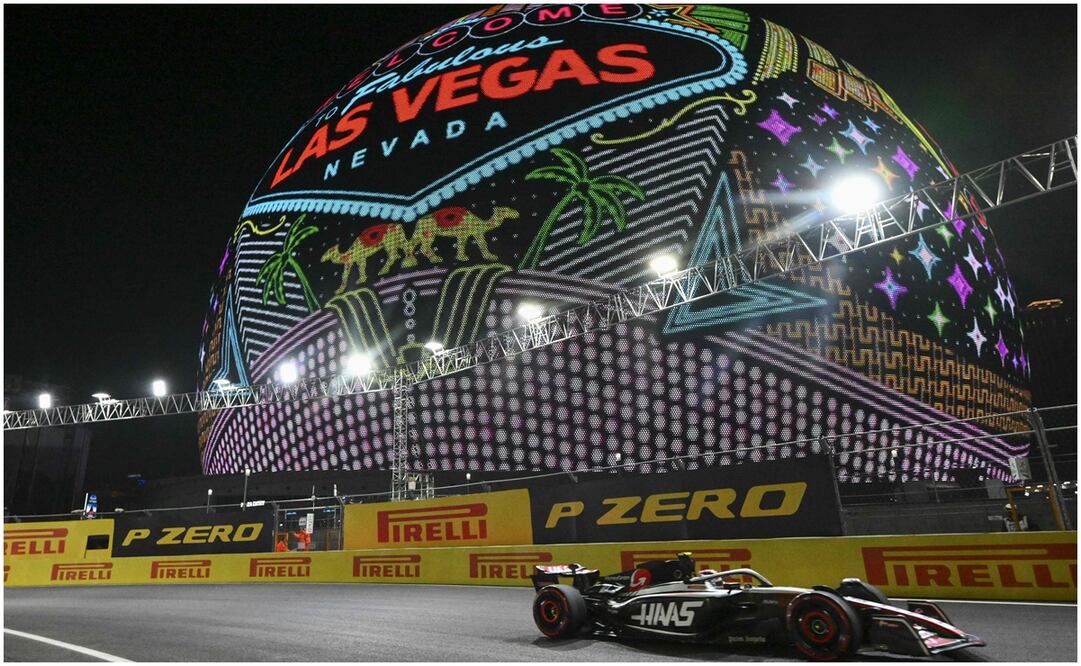 Corredor de Haas en el GP de Las Vegas ]/ FOTO: AFP