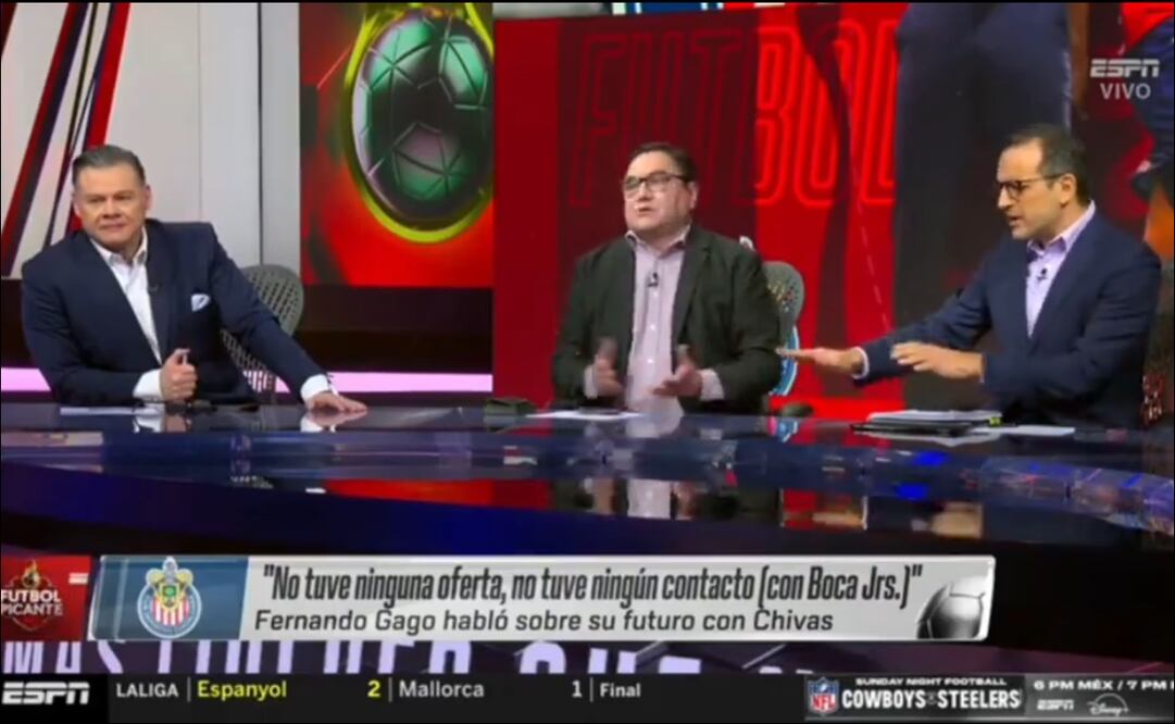 Dionisio Estrada, Jorge Pietrasanta y Ciro Procuna tuvieron una fuerte discusión en pleno programa. FOTO: Captura