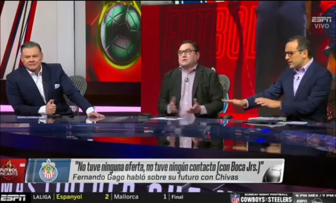 Dionisio Estrada, Jorge Pietrasanta y Ciro Procuna tuvieron una fuerte discusión en pleno programa. FOTO: Captura