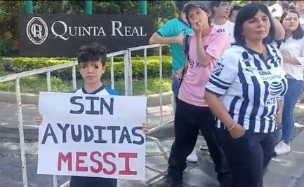Pequeño aficionado de Rayados recibió al Inter Miami con fuerte mensaje: “Sin ayuditas Messi”