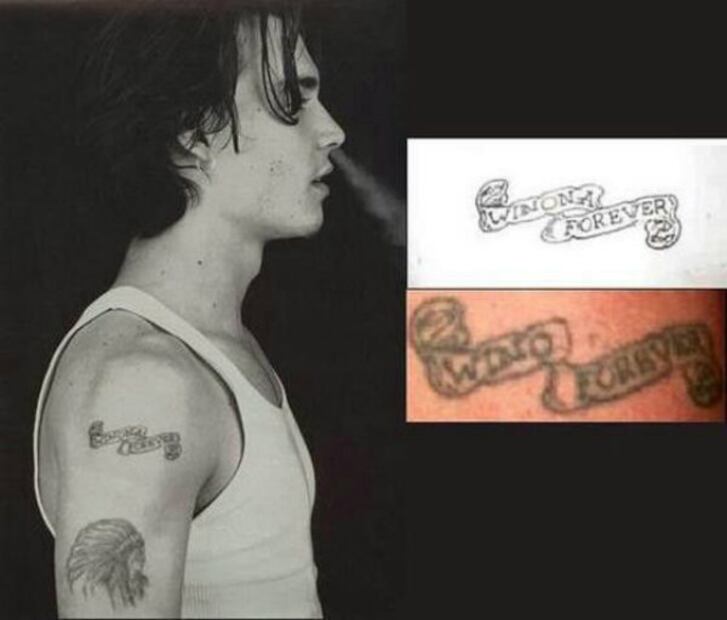 La historia del tatuaje que une a Johnny Depp y Winona Ryder