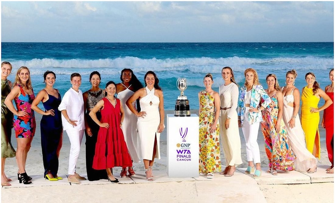 Jugadoras que estarán en las WTA Finals en Cancún / FOTO: Instagram @wta