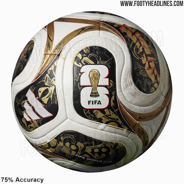 Este es el balón con el que se jugaría la Final del Mundial de 2026 - Foto: Footy Headlines
