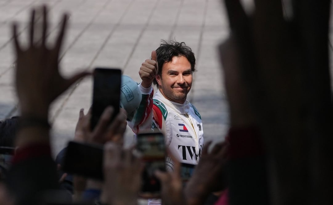 Checo Pérez con Cadillac, previo al Gran Premio de México - Foto: AP
