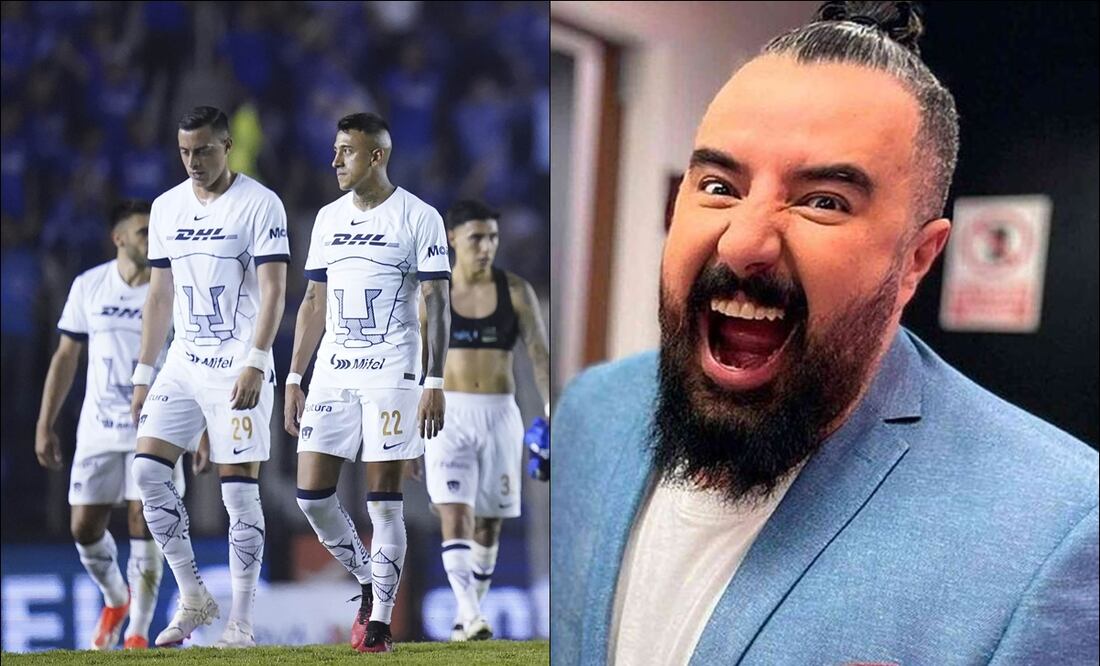 Álvaro Morales no se tentó el corazón para burlarse de los Pumas. FOTOS: Imago7 / Captura