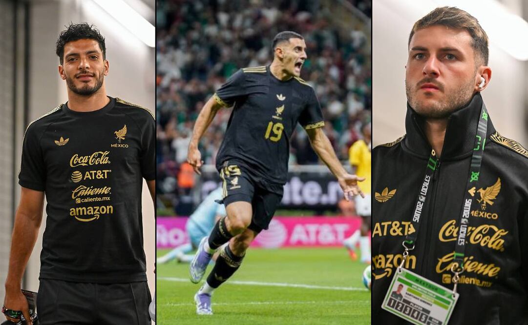 Raúl Jiménez, Germán Berterame y Santiago Giménez. FOTO: Imago7