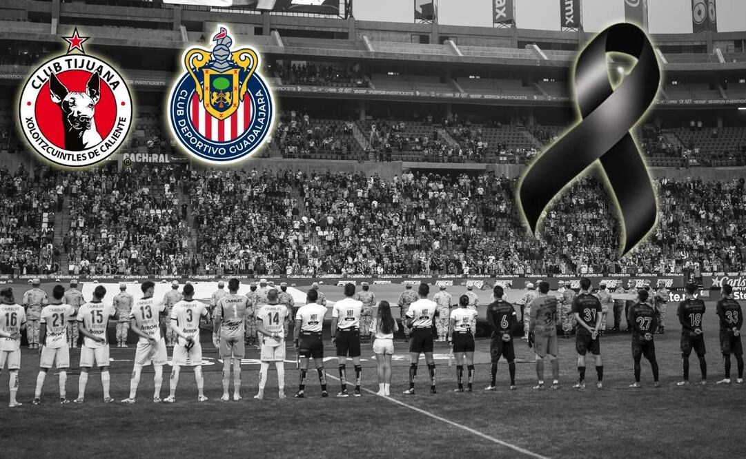 Jugadores de Chivas y Xolos miran hacia las tribunas del Estadio Caliente previo a su cotejo. FOTO: Imago7