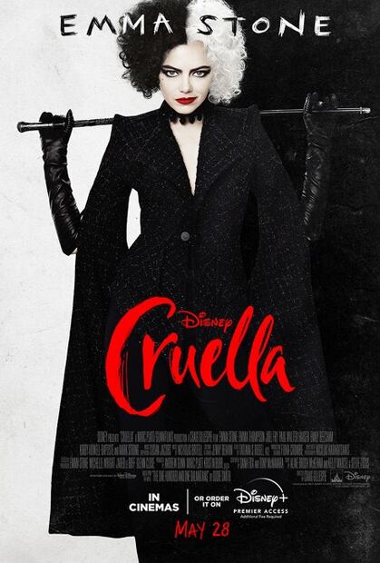 10 fotos de la transformación de Emma Stone como Cruella de Vil