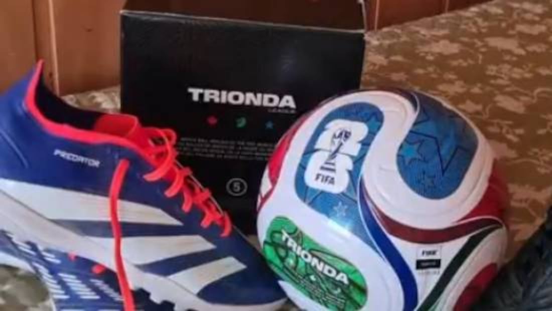 En esta caja vendrá el 'Trionda', balón oficial del Mundial 2026. Foto: Especial