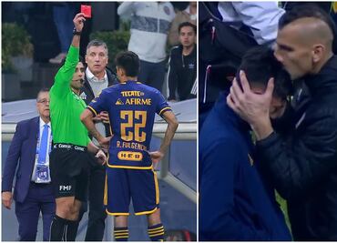 Raymundo Fulgencio llora tras la Final y es consolado por Nahuel Guzmán