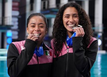 Gaby Agúndez y Ale Estudillo se cuelgan la plata en la plataforma de 10m sincronizados