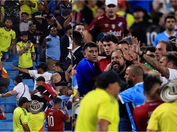 Conmebol abre expediente por el pleito en la tribuna tras el Uruguay vs Colombia
