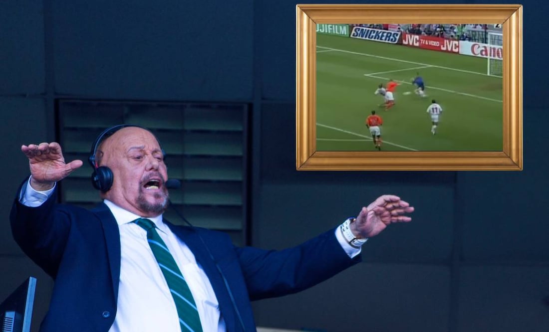 El Perro Bermúdez dejó una inolvidable narración en el gol del Matador Hernández ante Holanda en Francia 98. Foto: Especial