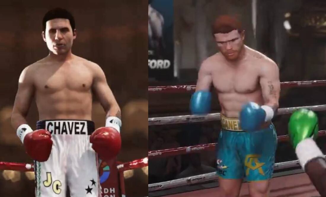 Julio César Chávez y Canelo Álvarez se podrán enfrentar en el videojuego 'Undisputed'. Foto: Especial