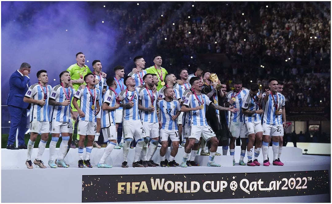 Argentina celebrando el campeonato del mundo en Qatar 2022 - Foto: Imago7