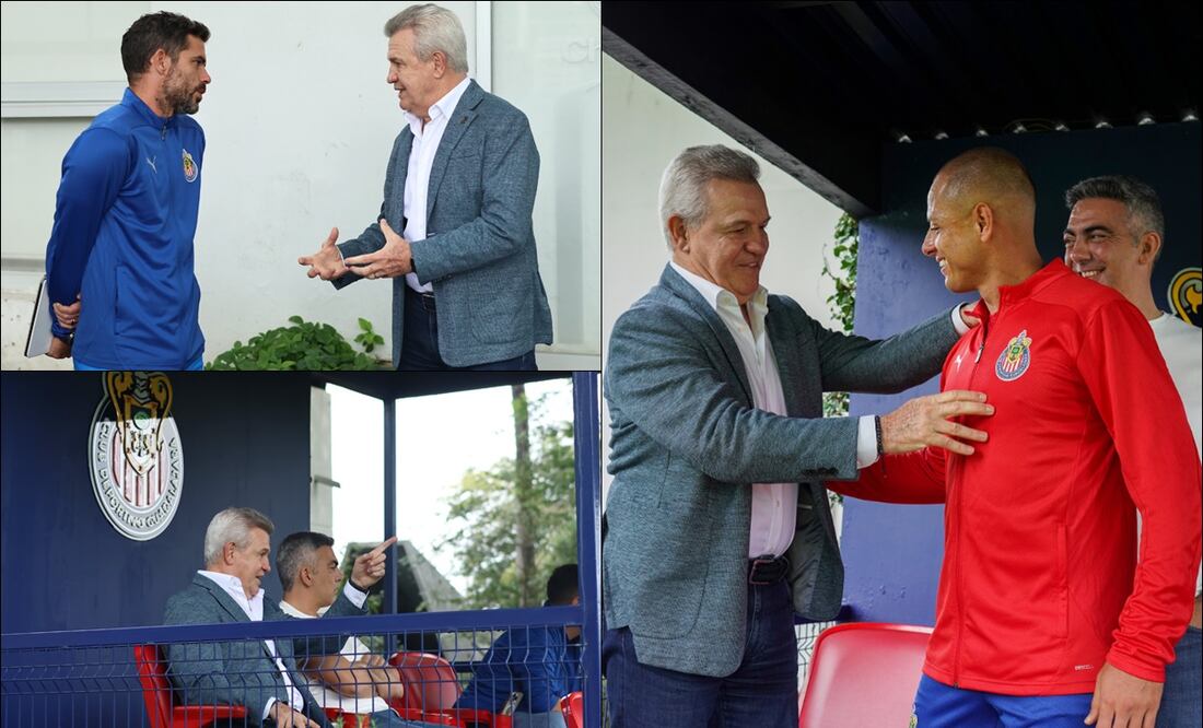 Javier Aguirre, durante su visita a las instalaciones de Verde Valle. FOTOS: @miseleccionmx