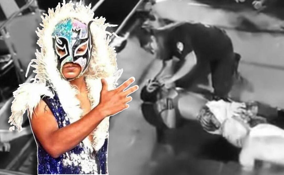 Rey Destroyer, de 22 años, sufrió un accidente en plena lucha que le causó muerte cerebral. Foto: Especial