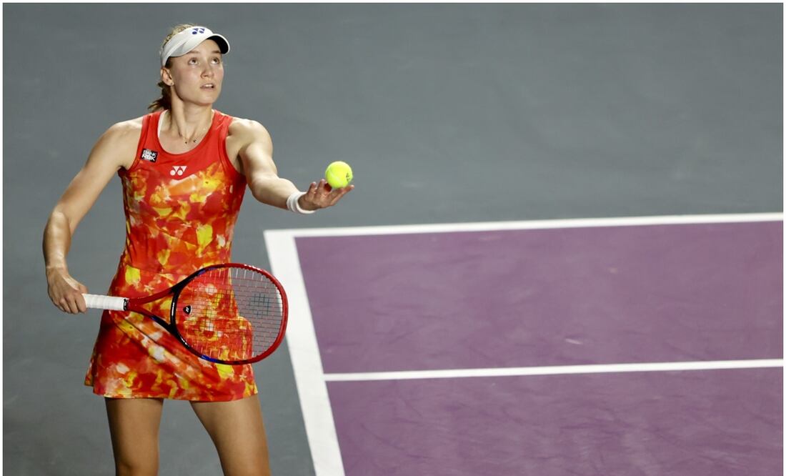 Elena Rybakina en las WTA Finals de Cancún / FOTO: Cortesía WTA Finals Cancún