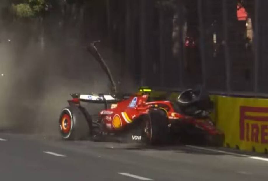 Hace un par de semanas, un choque con Carlos Sainz le quitó la posibilidad a Checo Pérez de subir al podio en Bakú. Foto: Especial