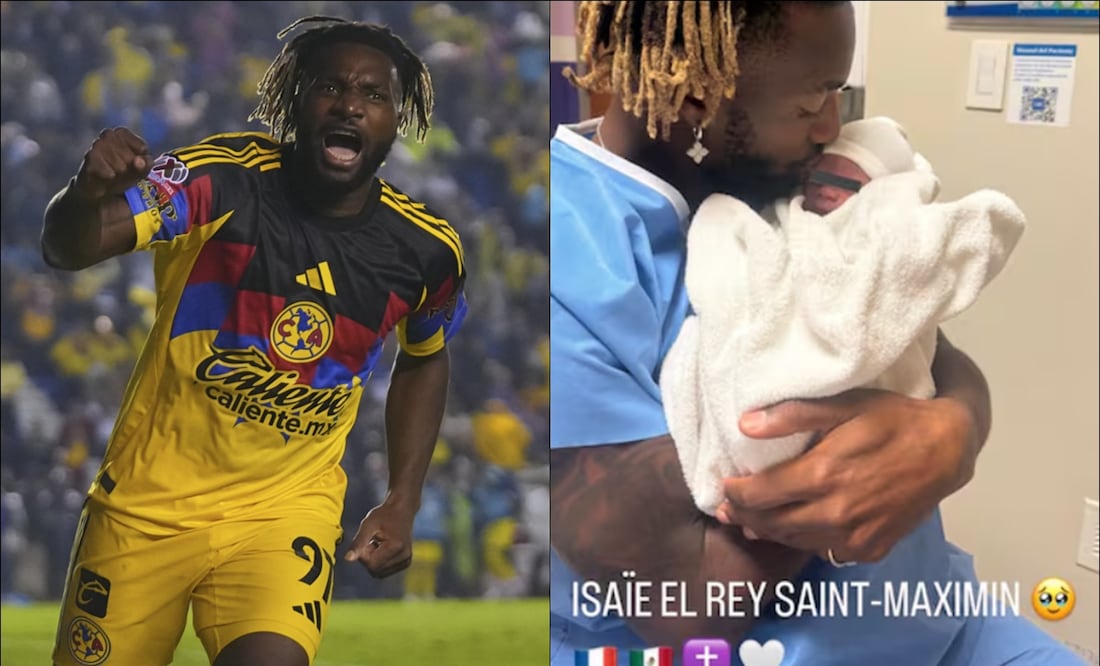 Allan Saint-Maximin presumió a su hijo a través de las redes sociales. FOTOS: Imago7 / @st_maximim