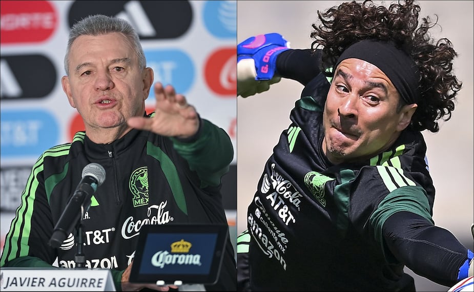 Javier Aguirre y Guillermo Ochoa. FOTOS: Imago7