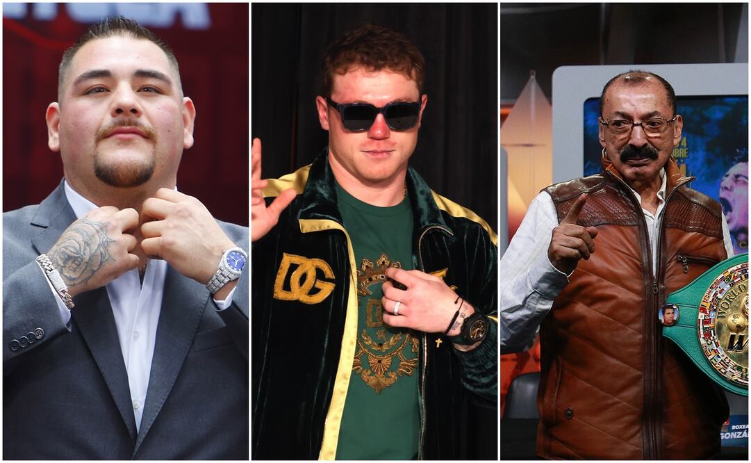 Andy Ruiz, Canelo Álvarez y Nacho Beristáin - Imago7