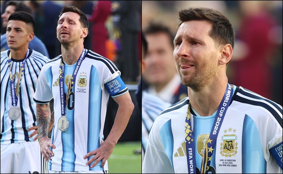 Lionel Messi terminó en un mar de lágrimas tras perder la Final de la Copa del Mundo 2026 con Argentina. FOTO: Imago7