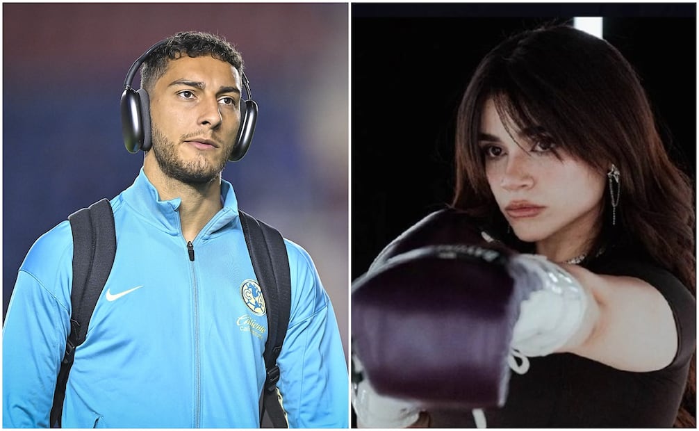 Sebastián Cáceres felicita a Alana tras su victoria en la Velada el año / Foto: Imago7 / Especial