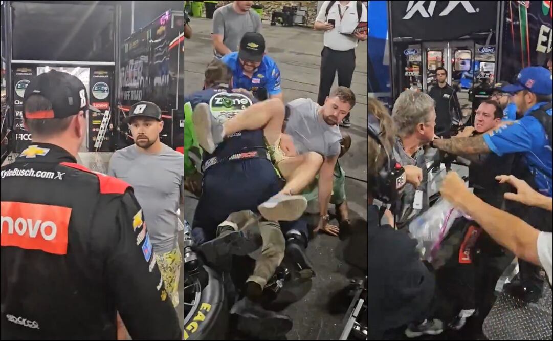 Momentos de tensión se vivieron en la NASCAR All Star. FOTOS: Capturas