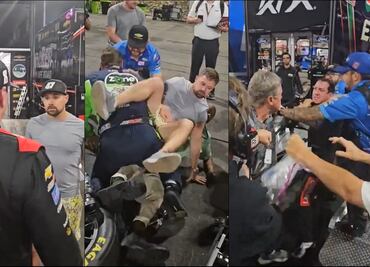 Carrera de la NASCAR All Star termina con una tremenda batalla campal