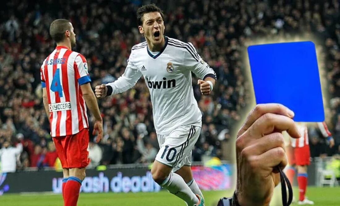 Mesut Özil se burló del Atlético de Madrid por la tarjeta azul. Foto: Especial